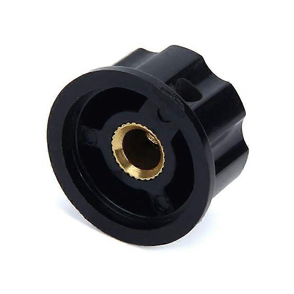 Top Knobs 4pcs Round 27mm Ribbed Handle Potentiometer Knobs For Diameter Shaft Potentiometers