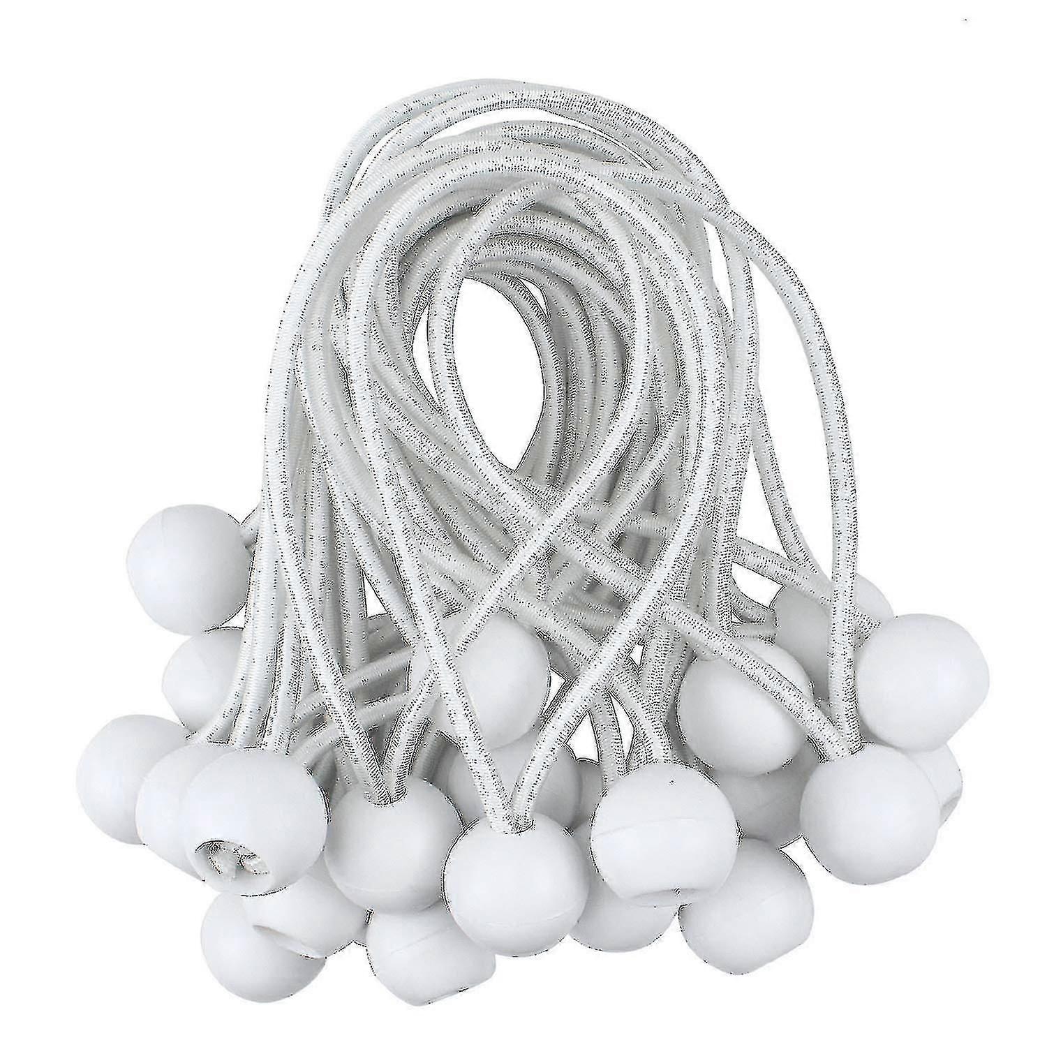 Utendørsteltstropper, elastiske ballgummibånd, presenningsfeste A (50 stk.)