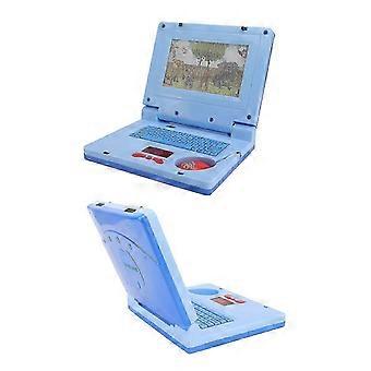 Kinder lernen Laptop Bildung LED Musik Elektronische kognitive Entwicklung Simulation Computer Spielzeug Blau Nicht einziehbare Maus