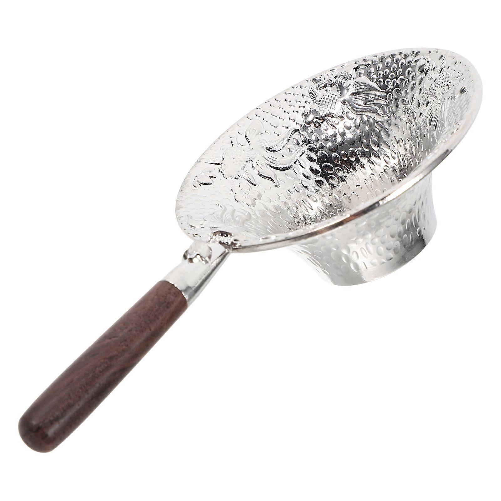 Silver Tea Strainer 2Pcs Loose Leaf Infuser for Tea Brewing