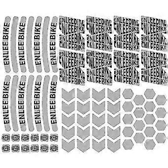 suitable compatible with bike reflective sticker multi shape grade warning cloth strip waterproof universal