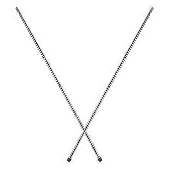 2pcs Foosball Table Rods Replacement: Heavy Duty Table Soccer Pole With Safety Caps - Foosball Machine Rods For Kids And Adults