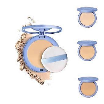 Matte Pressed Powder for Oily Skin Waterproof Long Lasting Compact Travel Size Natural Beige