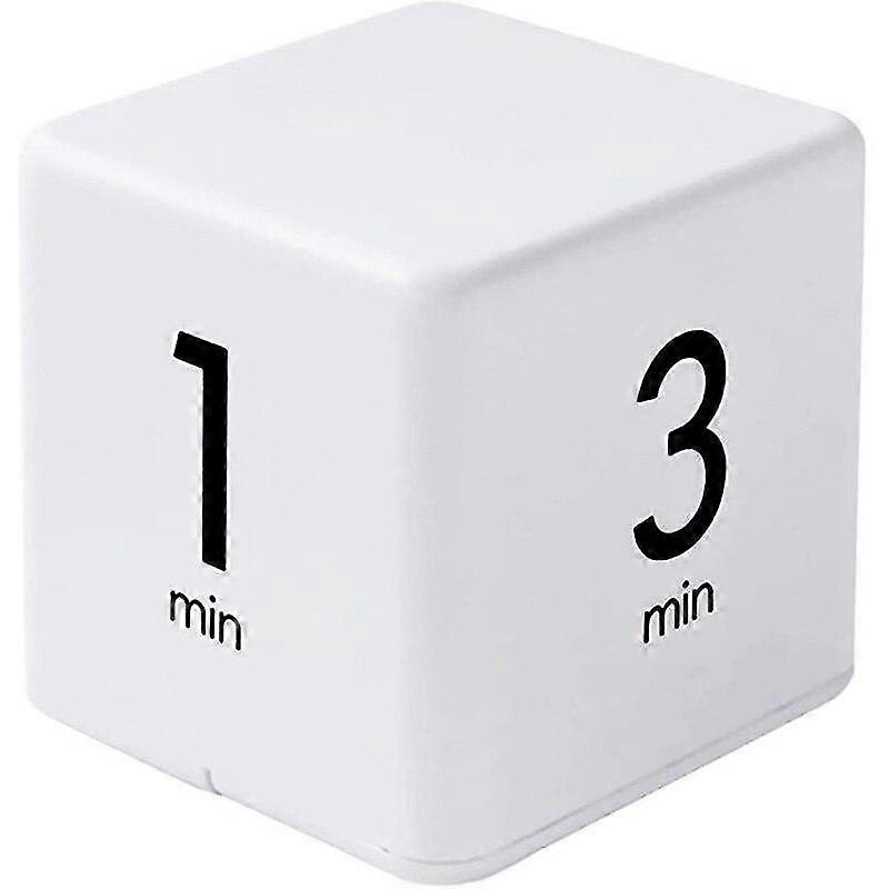 Square Timer - Kitchen & Exercise Timer with 1, 3, 5, 10 Min Presets, Flip Design, Portable & Durable