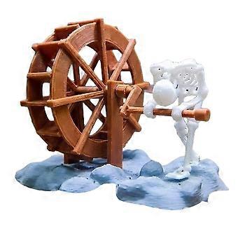 Creative Landscape Dynamic Skeleton Decor Easy Animated Skeletons Statue Air-Powered for Aquariums Enthusiasts