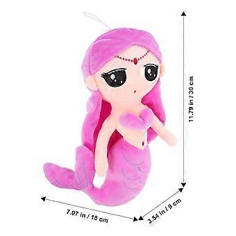 Plush Mermaid Doll Mermaid Toy for Kids Playing Purple