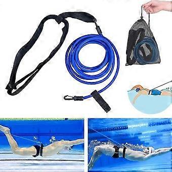 Banda de natación ajustable para piscina Banda de resistencia a la piscina Banda de contracorriente para piscina colgante Natación de entrenamiento de puenting resistencia