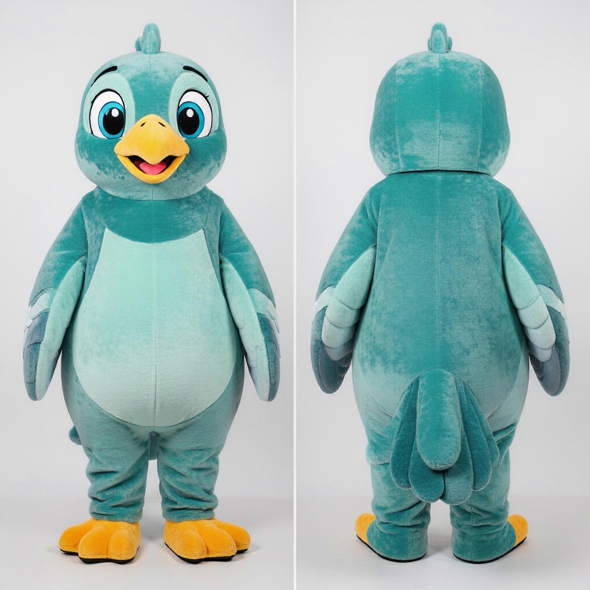 MASTICOT Teal Feathered Passenger Pigeon Mascot