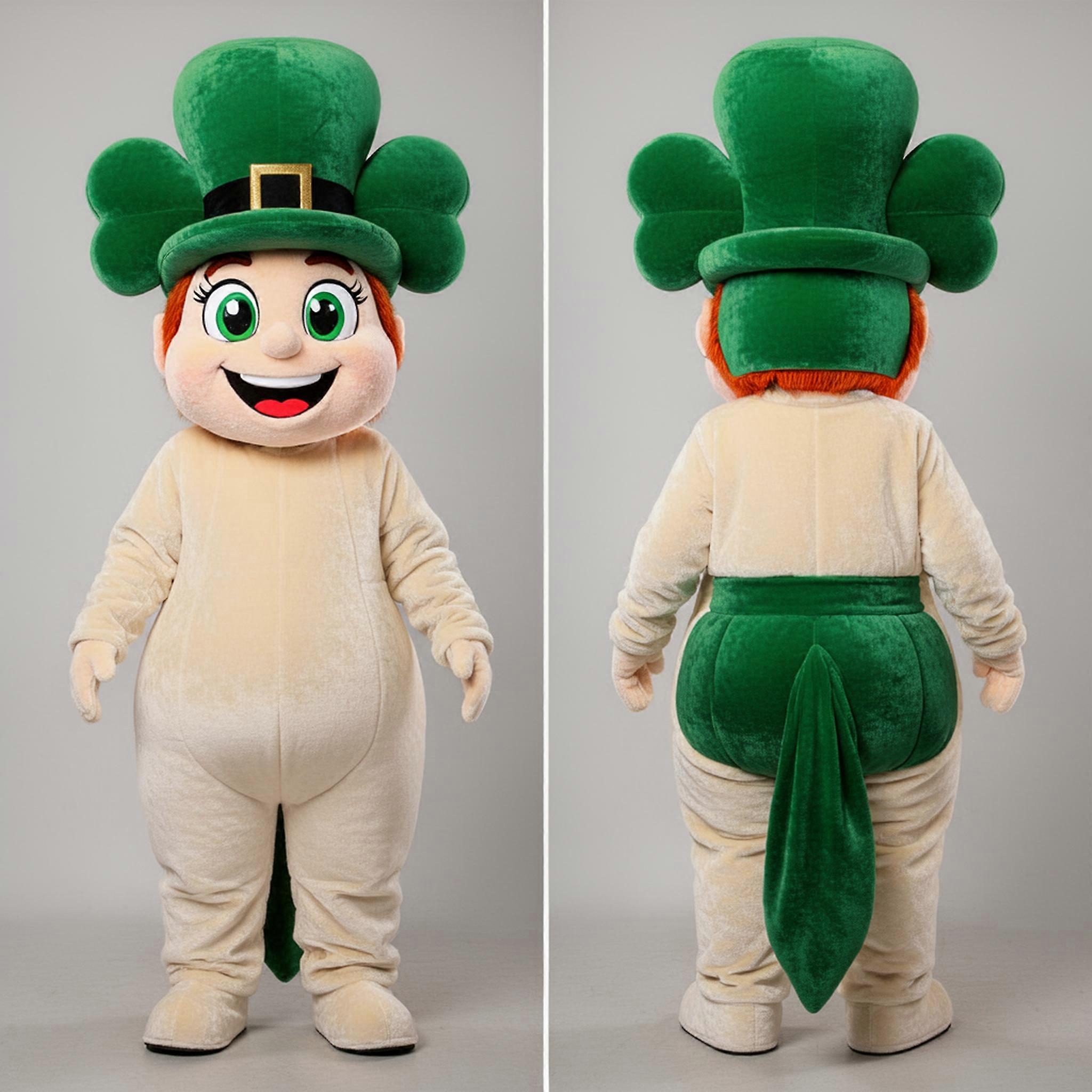 MASTICOT Emerald Green Towering Hat Leprechaun Hat Mascot