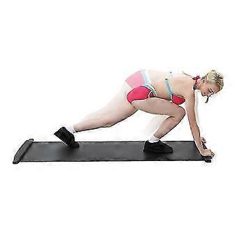 Slide Board Home Fitnessgeräte für Training und Balance Cardio Exercise Fitness mit Schuhüberzügen