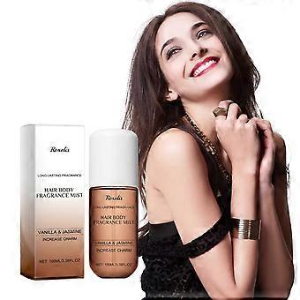 2pcs Vanilla Jasmine Scented Spray, Natural Fresh Floral Scent, Long-lasting Fragrance for Ear, Neck, Wrist