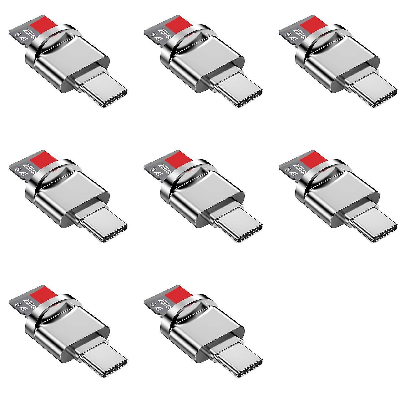 8X USB C OTG Micro-SD/TF Card Reader-MUST Support OTG Function for Android Phone,B