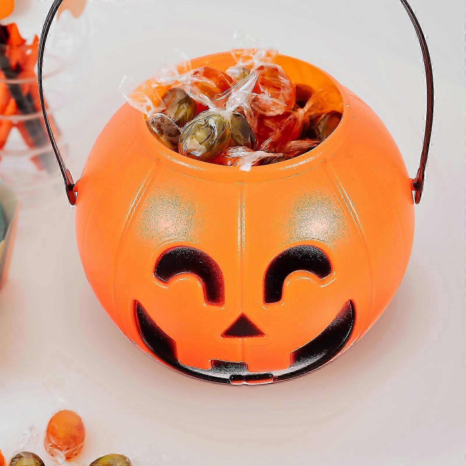 Bucket Glowing Halloween Pumpkin