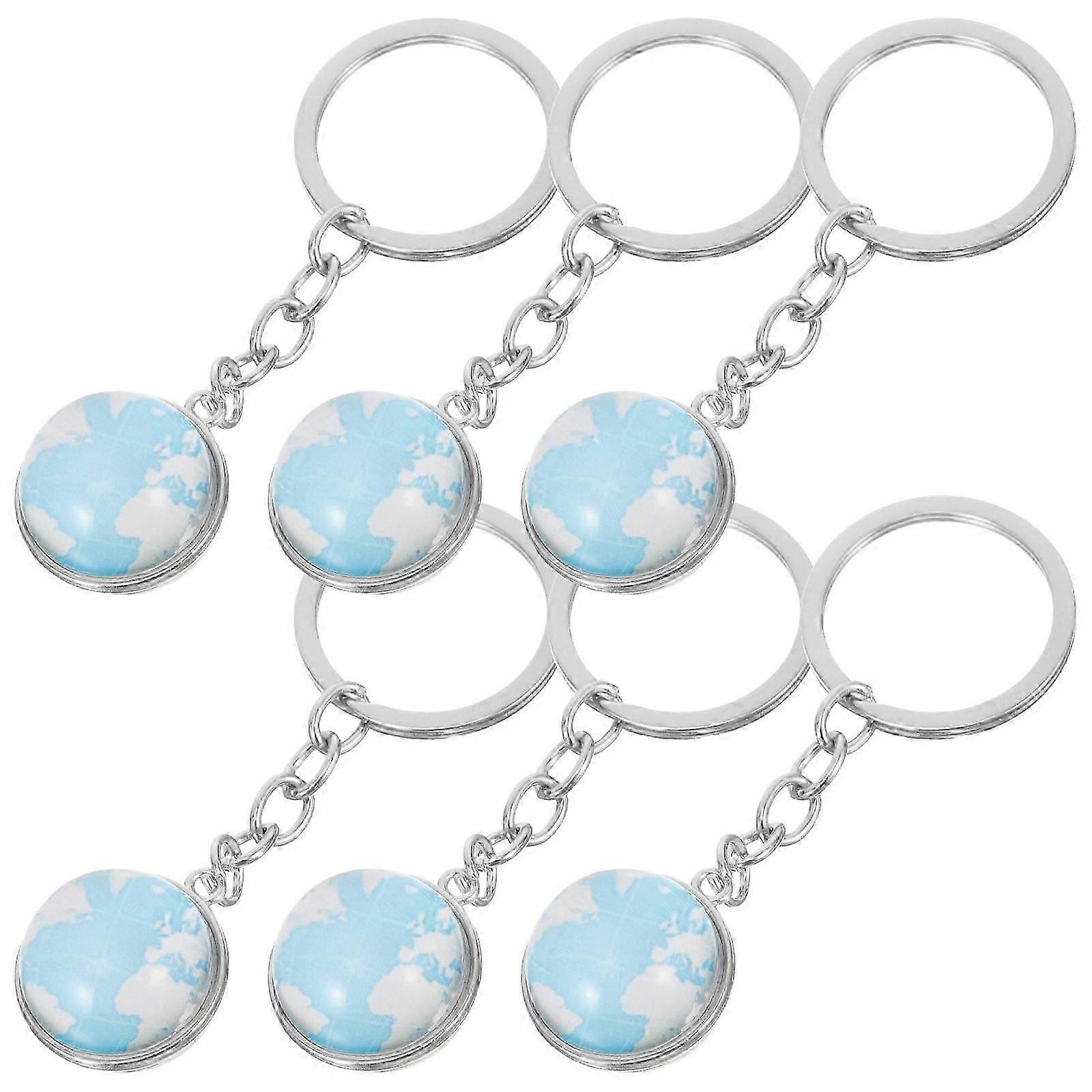 24Pcs Creative World Globe Keychains Set for Gifting