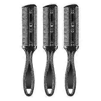Zwarte 3-delige professionele haarstylingkam