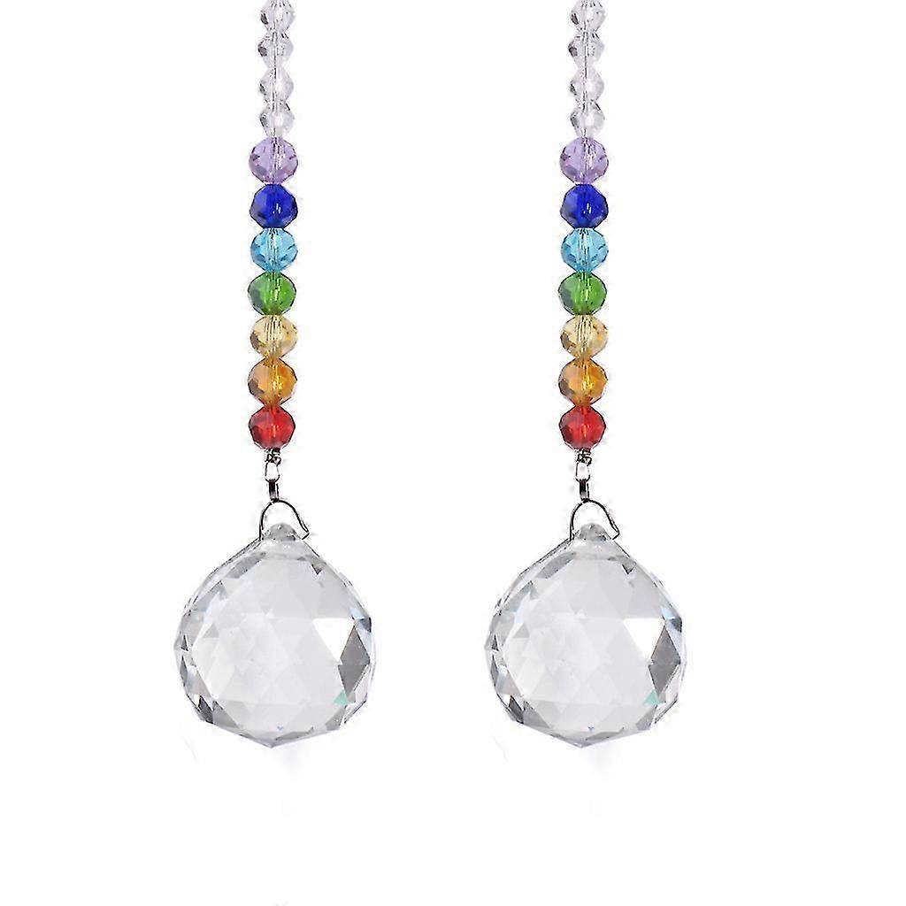 Rainbow Refracting Crystal Ball Suncatcher