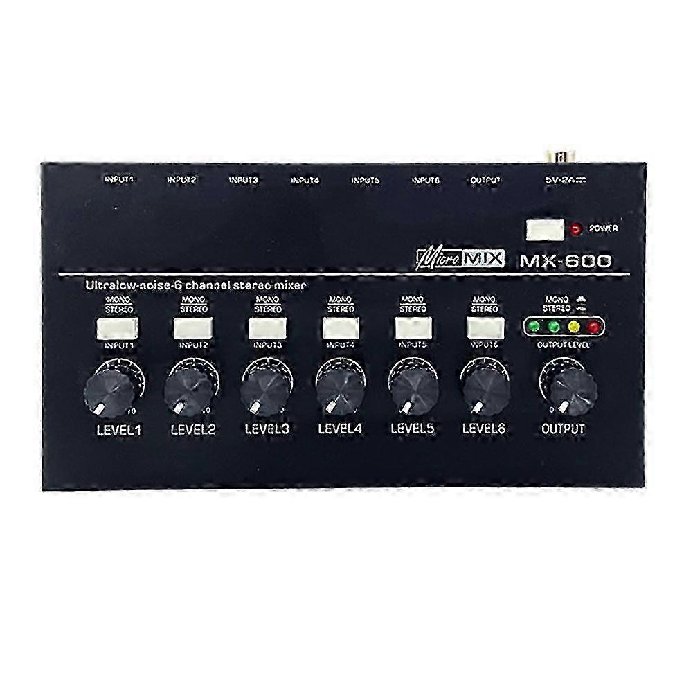 Mini 6-Input Ultra-Quiet Audio Mixer