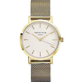 Rosefield mercer Quartz Analog Women's Watch with MWG-M41 Gold Plated Stainless Steel Bracelet