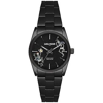 Zadig &voltaire unisex watch zvf417 Watch for Unisex Analog Quartz with ZVF417 Stainless Steel Bracelet