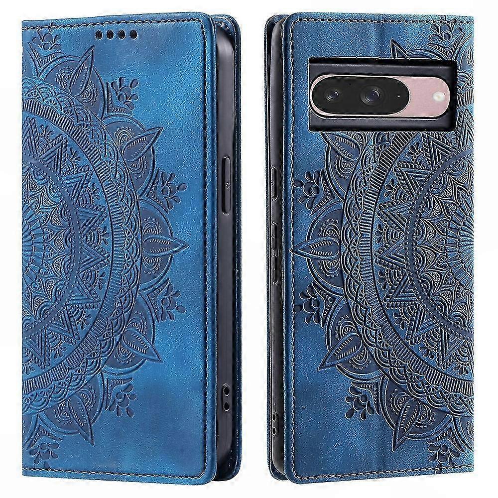 Magnetic Closure Leather Case Compatible with Google Pixel 11 Imprinted Pattern