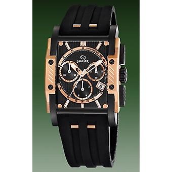 Jaguar j643-2 Quartz analoge man horloge met J643/2 rubberen armband