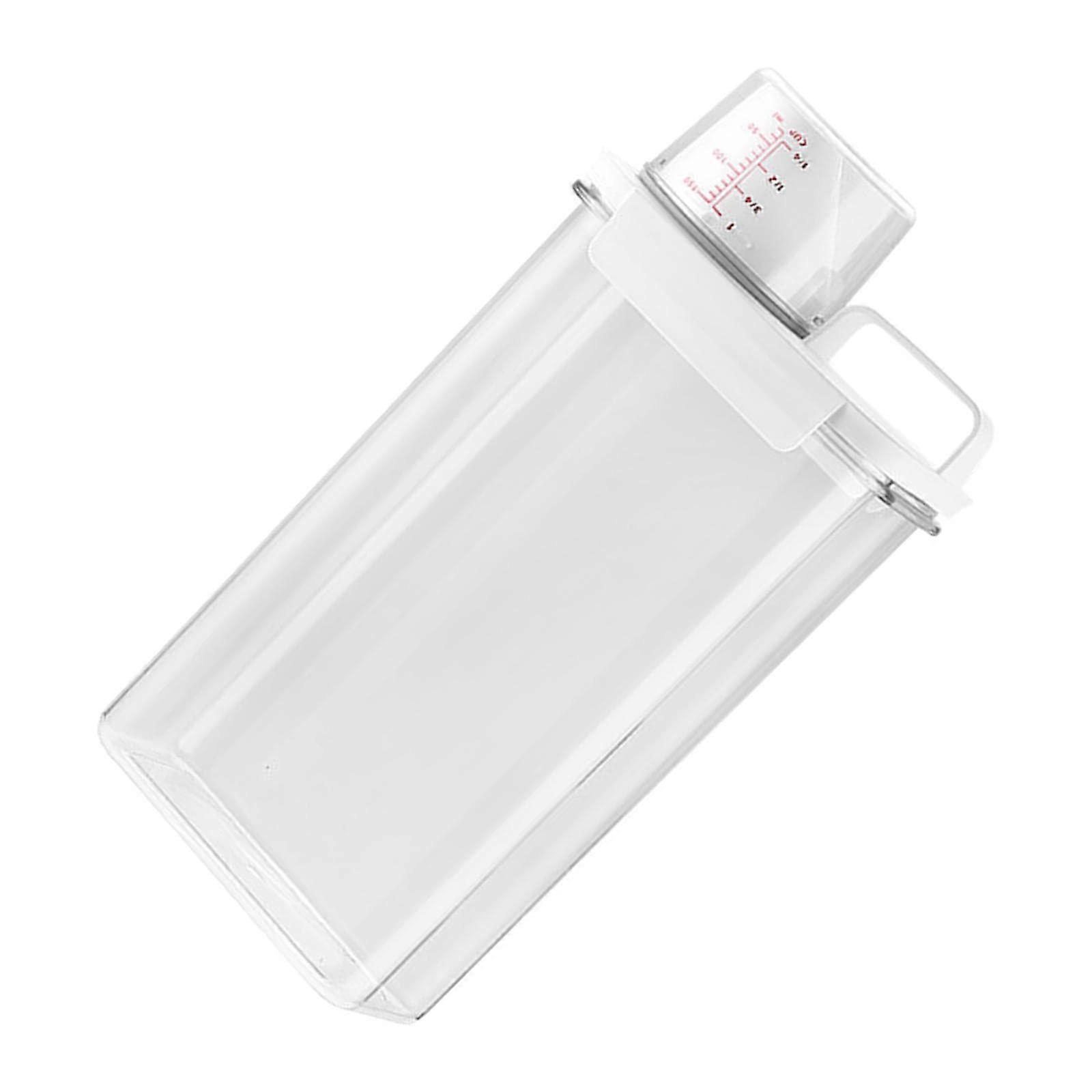Clear Laundry Detergent Container with Measuring Cup, MoistureProof Powder Storage Box 2.3L