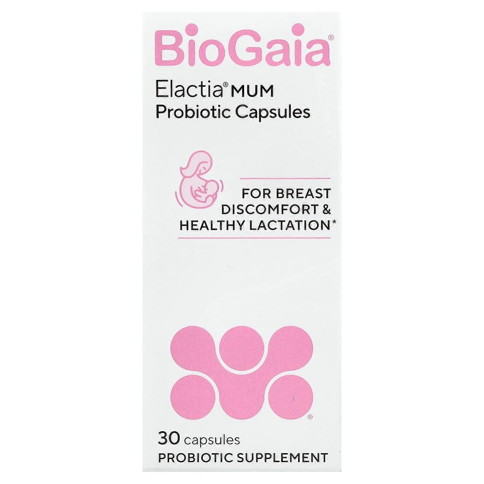 Elactia, Breastfeeding Probiotic, 30 Capsules