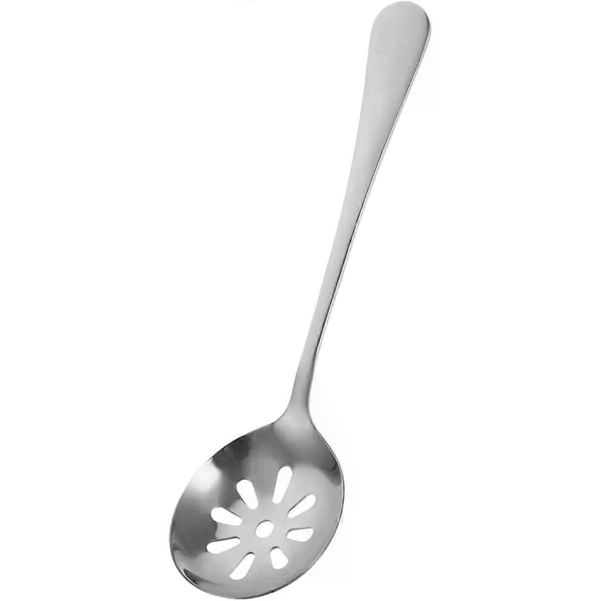 Steel Slotted Serving Spoon, Compact Kitchen Utensil