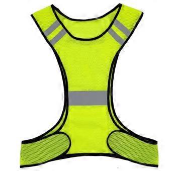 Reflecterende hardloopvest met hoge zichtbaarheid, ademend, lichtgewicht sportvest voor heren en dames, geschikt voor buitenactiviteiten en nachtelijke fietstochten.