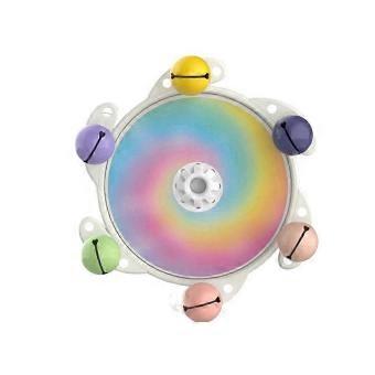 Disco voador para mastigar papagaio, brinquedo de autoentretenimento para pássaros