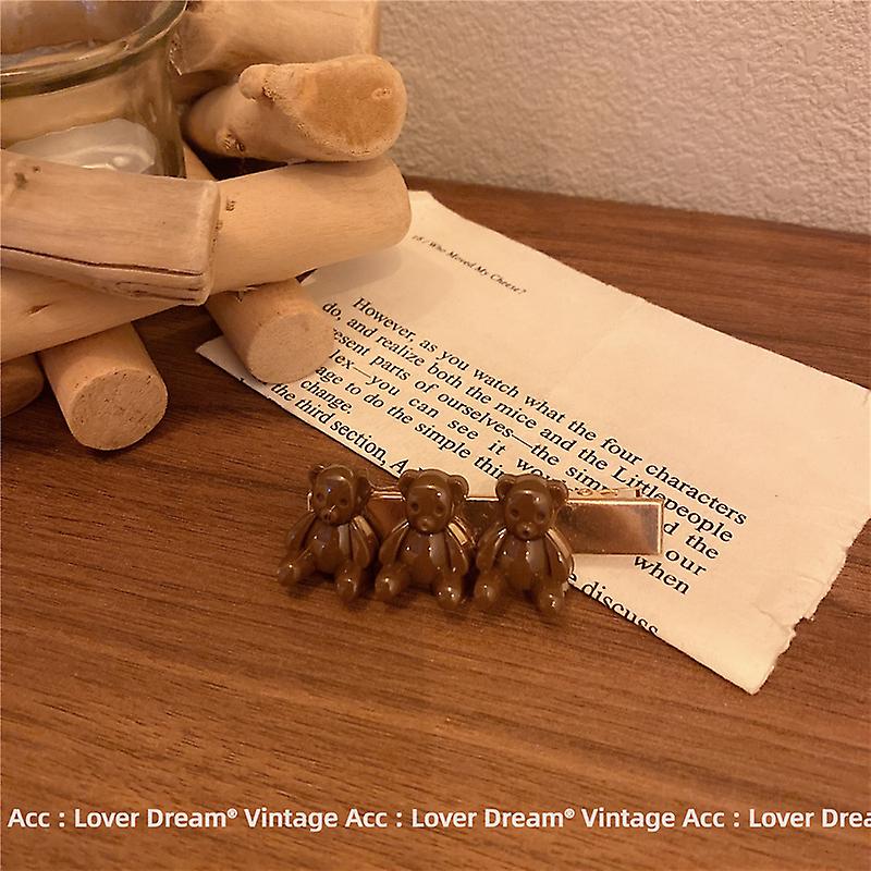 جديد الدب دبوس الشعر الحب كسر الشعر ليو كليب الجانب كليب لطيف متعدد الاستخدامات هيربين الشعر الملحقات