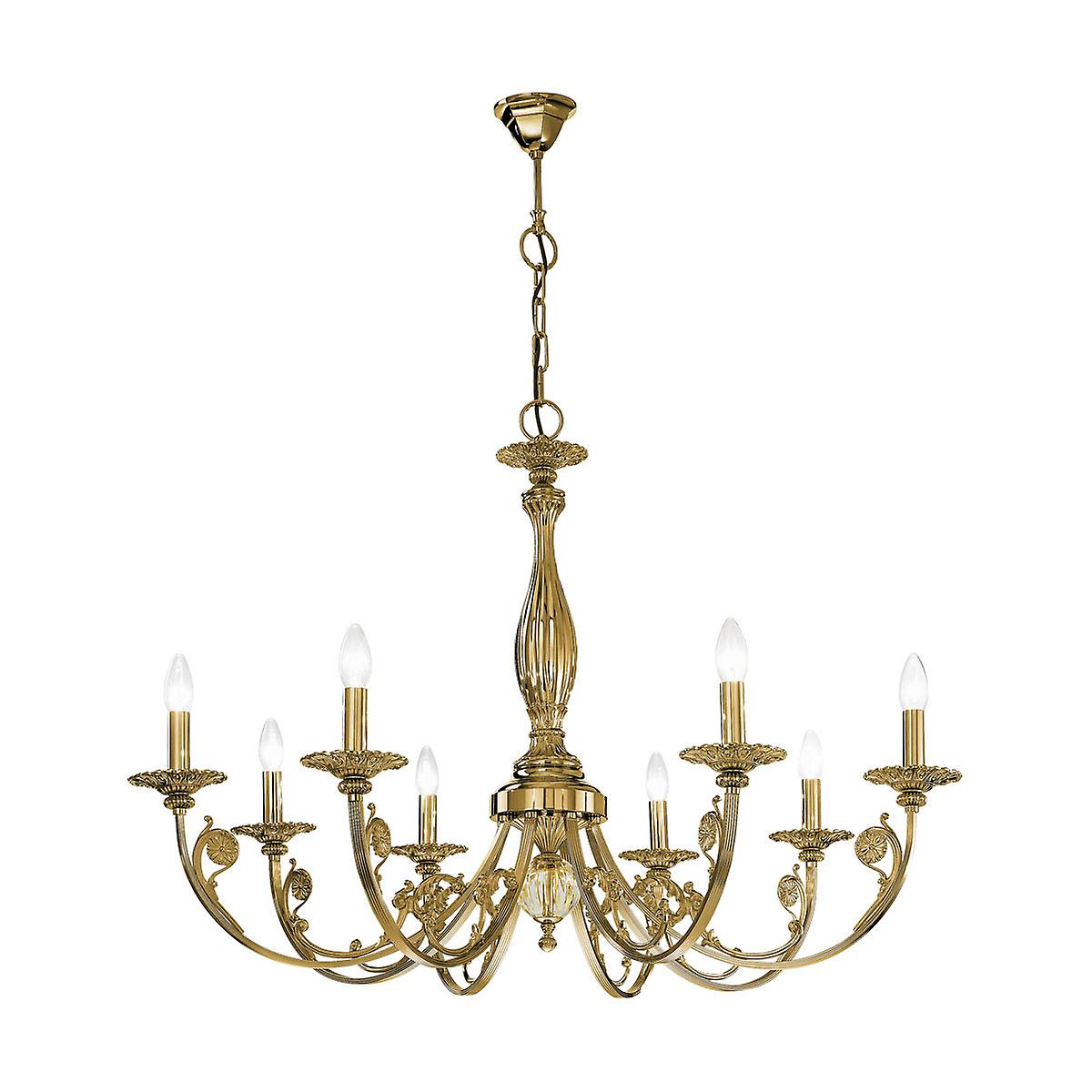 Pisani Multi Arm Chandeliers 8 Light Antique Brass
