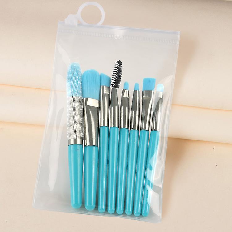 8 Pcs Mini Travel Portable Soft Makeup Brushes Set Eye Shadow Foundati