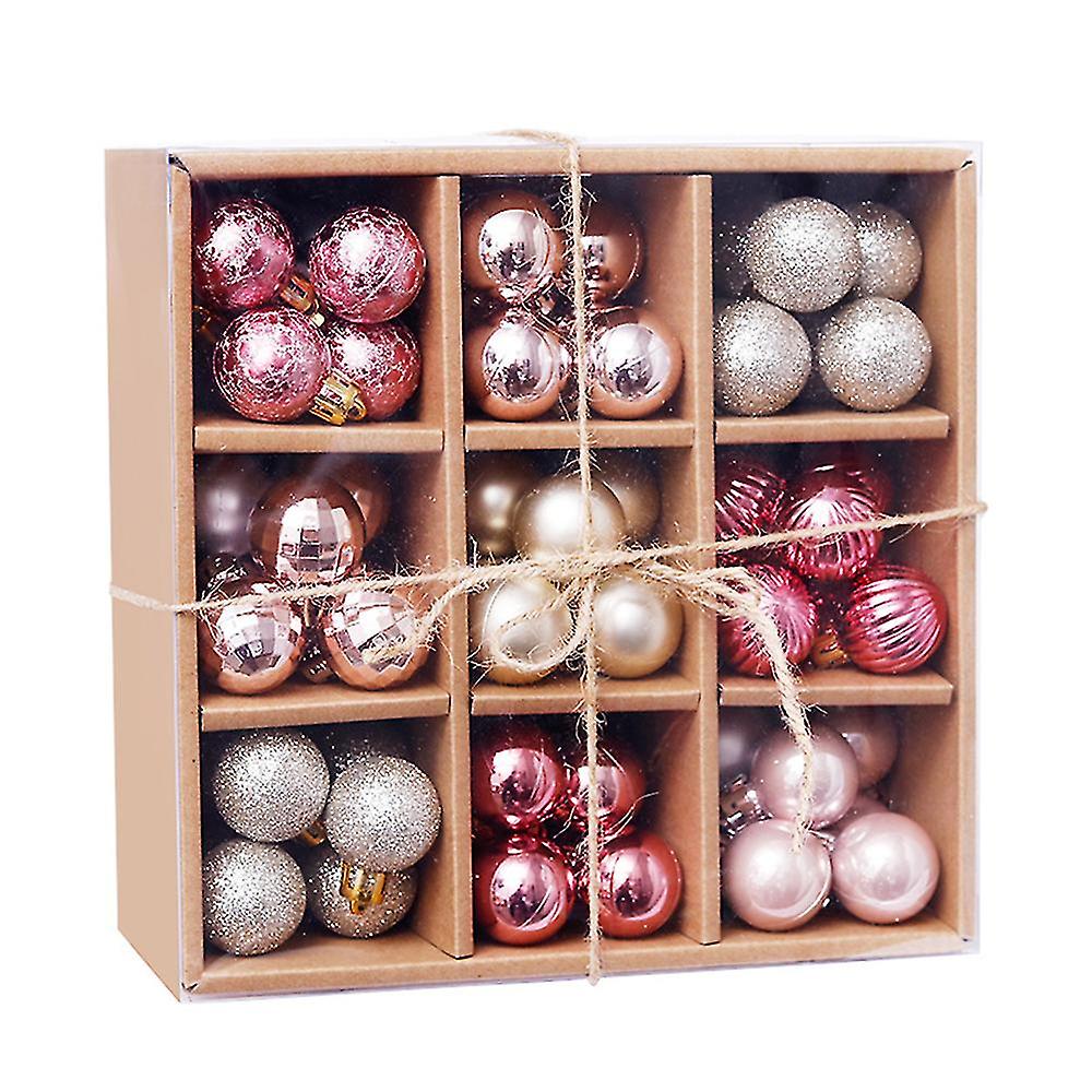 99pcs تحطيم زينة عيد الميلاد مجموعة كرات شجرة عطلة الزفاف