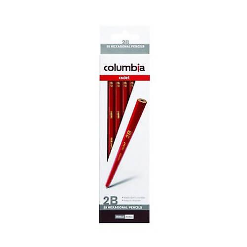 2B Quality Columbia Cadet Range Hexagon Lead Pencils Pack of 20 Ages 3+ and Up