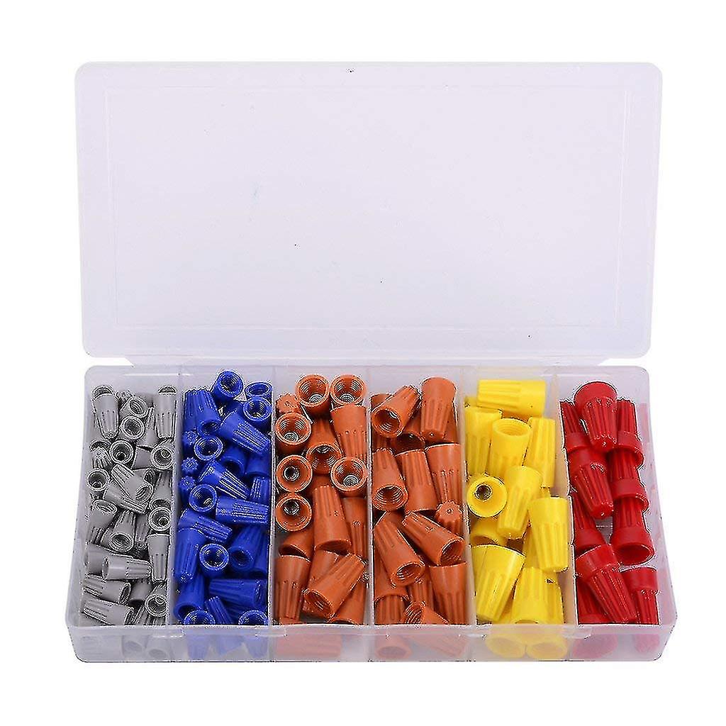 158pcs Wire Connector Screw Terminal With Spring Insert Torsion Nut Cap