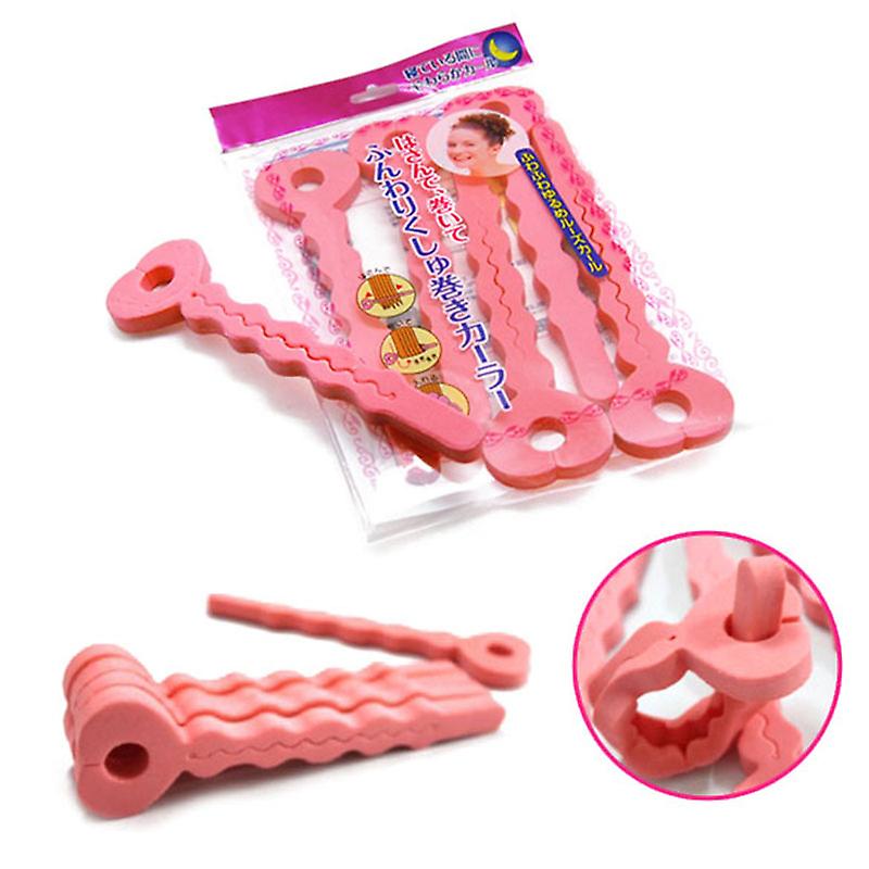 6 Pcs Foam Rollers Sponge Hair Curlers Salon Care