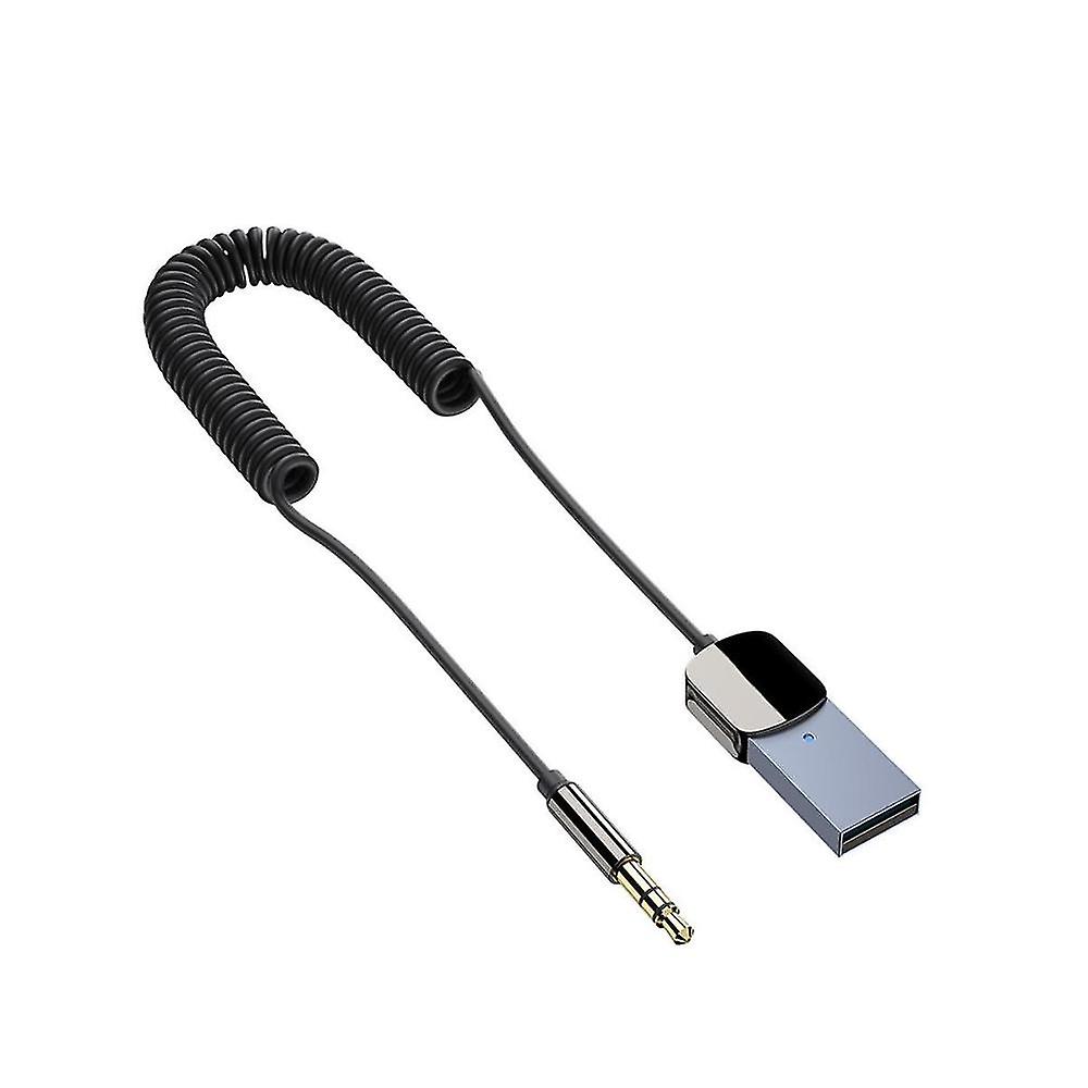 Bluetooth Aux Adapter Usb To 3.5mm Audio Aux Adapter Car Bluetooth Receiver Bluetooth 5.0 Hd Call A