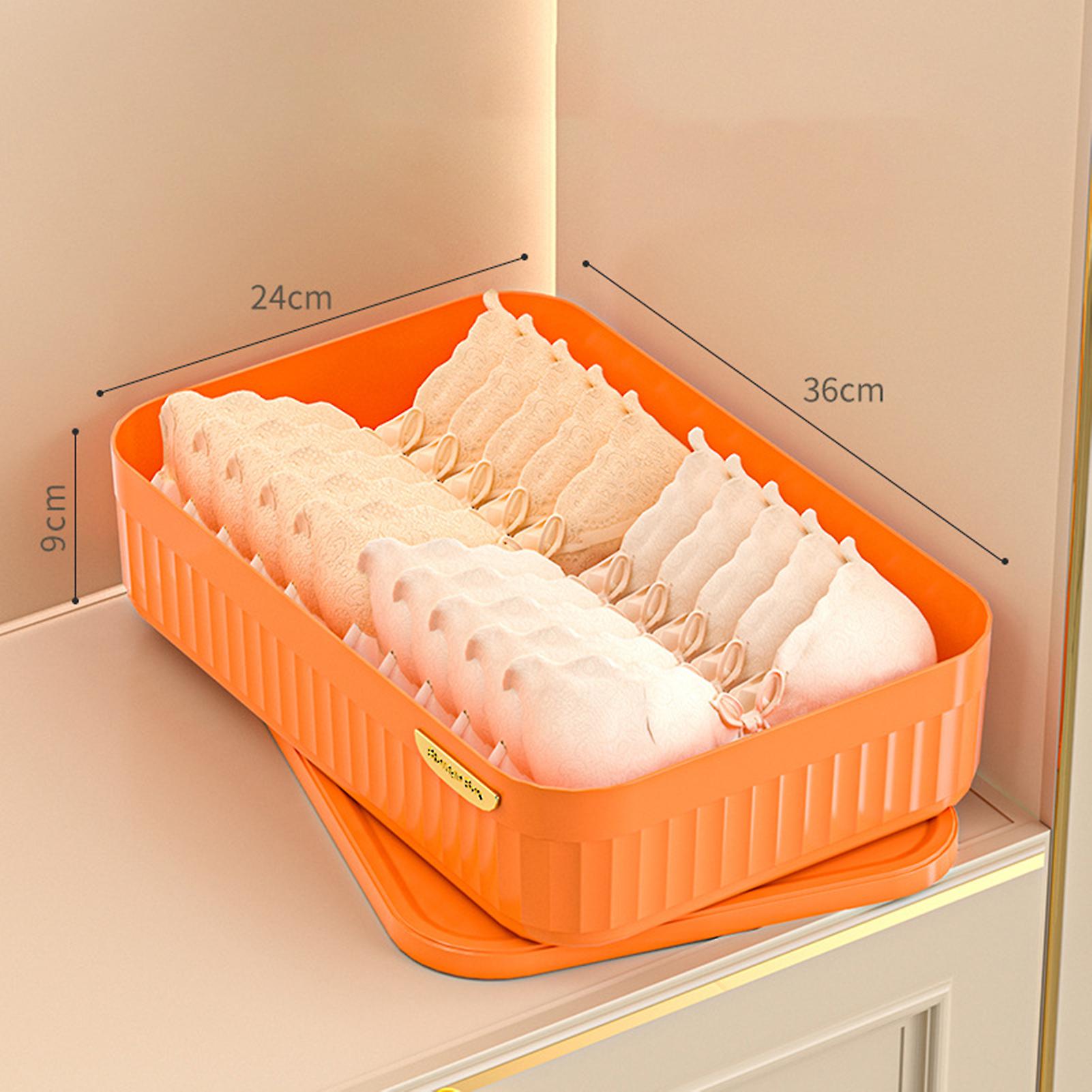 Stackable Plastic Sock Storage Box Clothes Storage Drawer Organizer