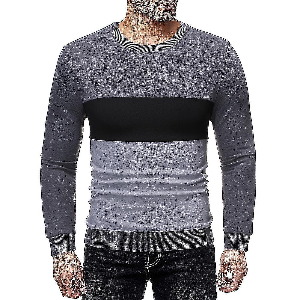 Męska bluza z okrągłym kołnierzykiem Colorblocked
