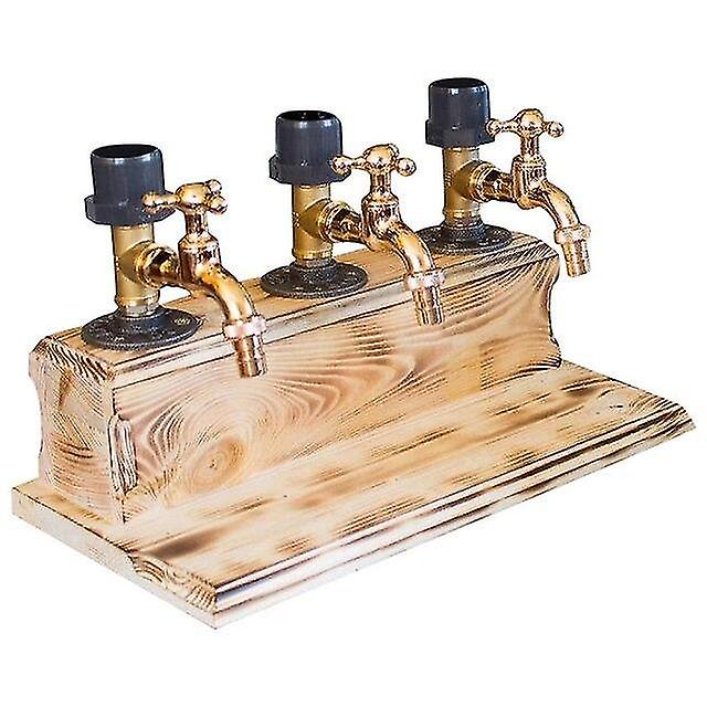 Decanters Wooden Whiskey Liquor Dispenser Father&no39;s Day Shot Dispenser For Liquor Bottles Beverage