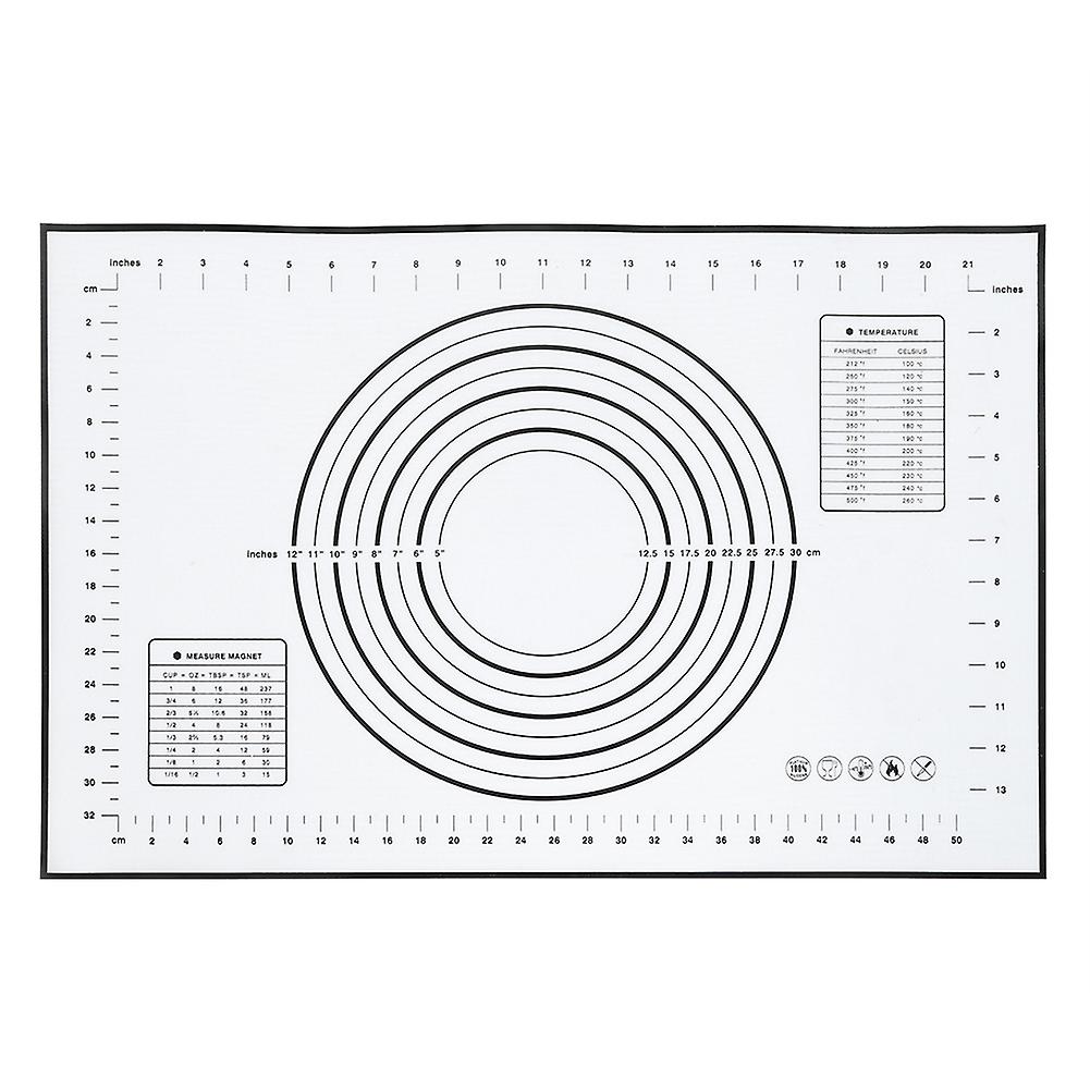 Black, Silicone, Rolling, Kneading, Dough, Mat, Scales, Kitchen, Baking