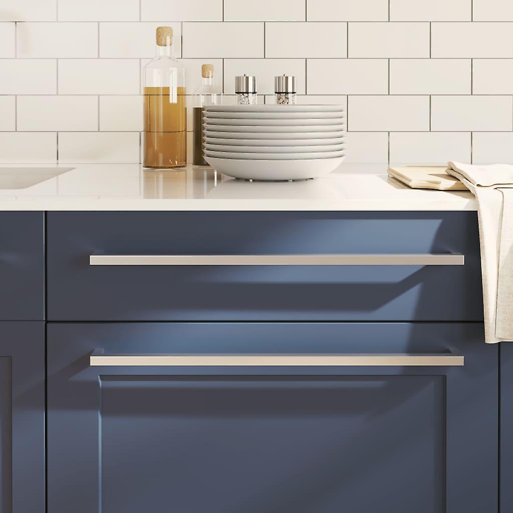 家具把手 10 件 银色 480 毫米 不锈钢