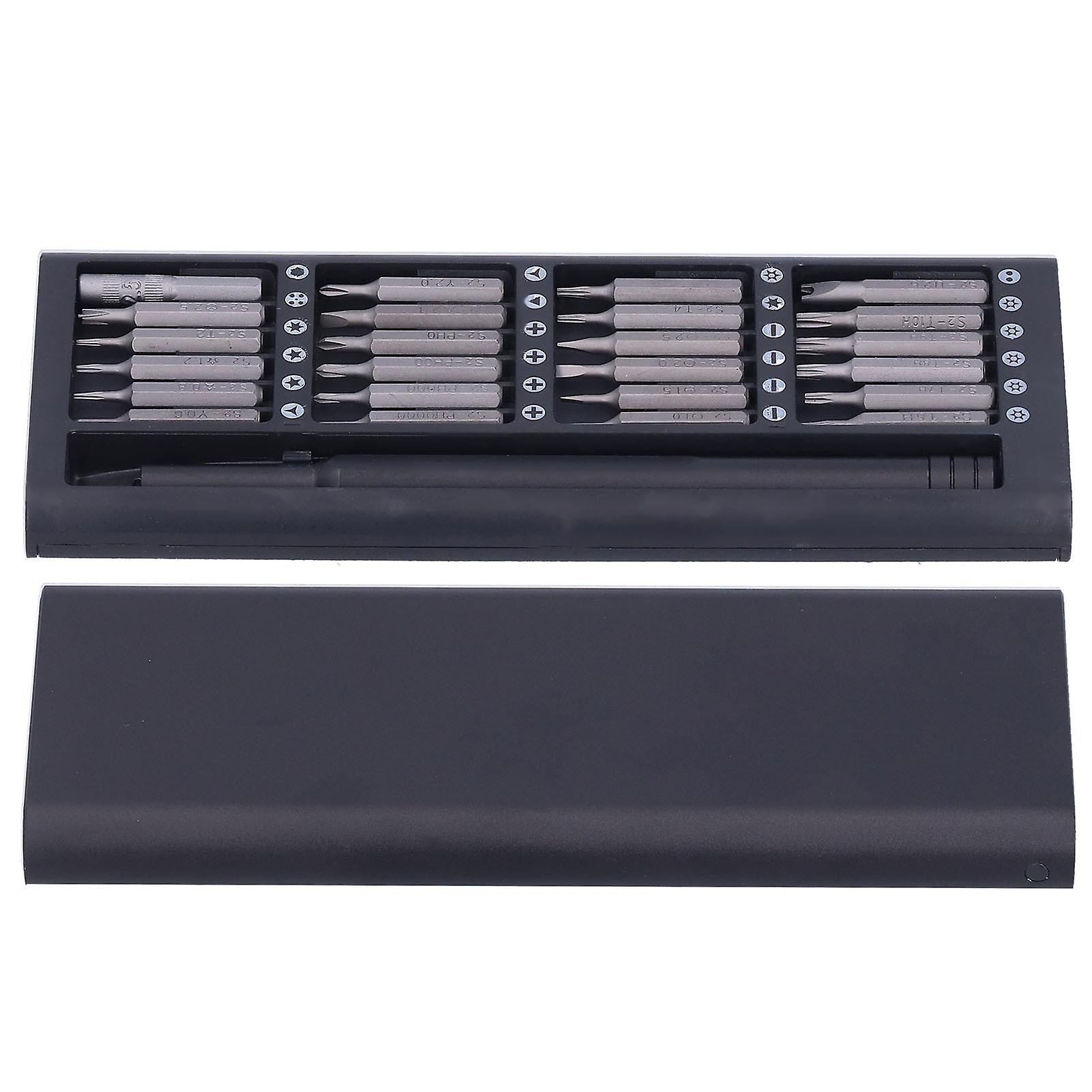 25 in 1 S2 Screwdriver Set with Storage Box, 16.5x6.5x1.5 cm Kit