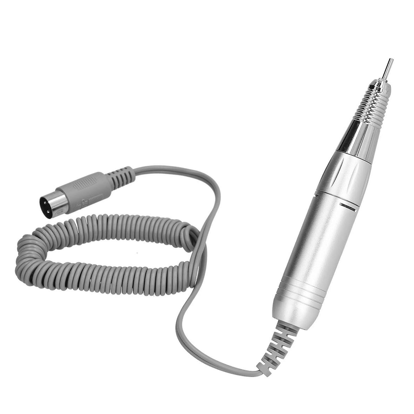Electric Nail Drill Handpiece Portable Stable Manicure Machine Pen Handle for SalonSilver