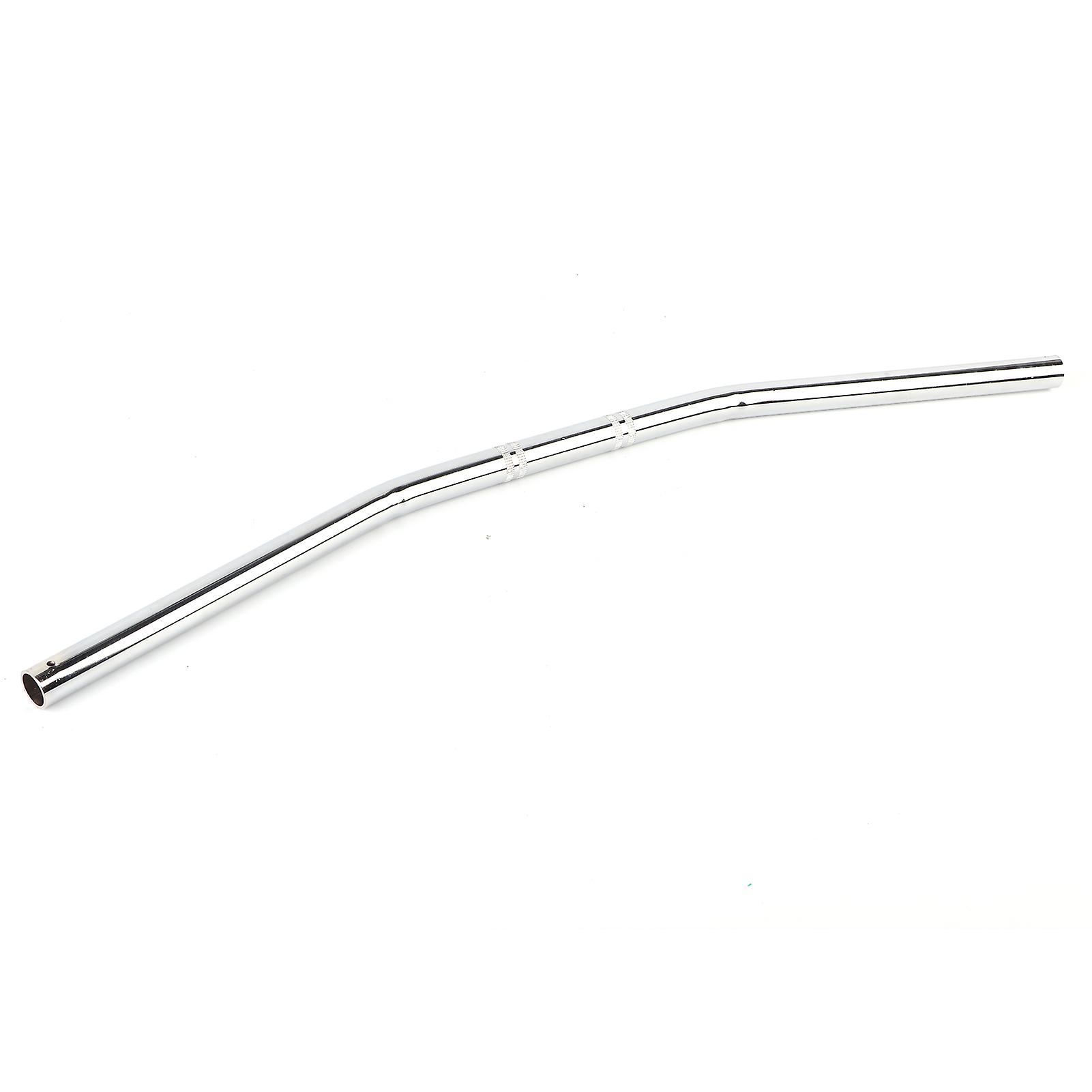 Guidon de moto rétro courbé 7/8 pouces 22 mm, argent