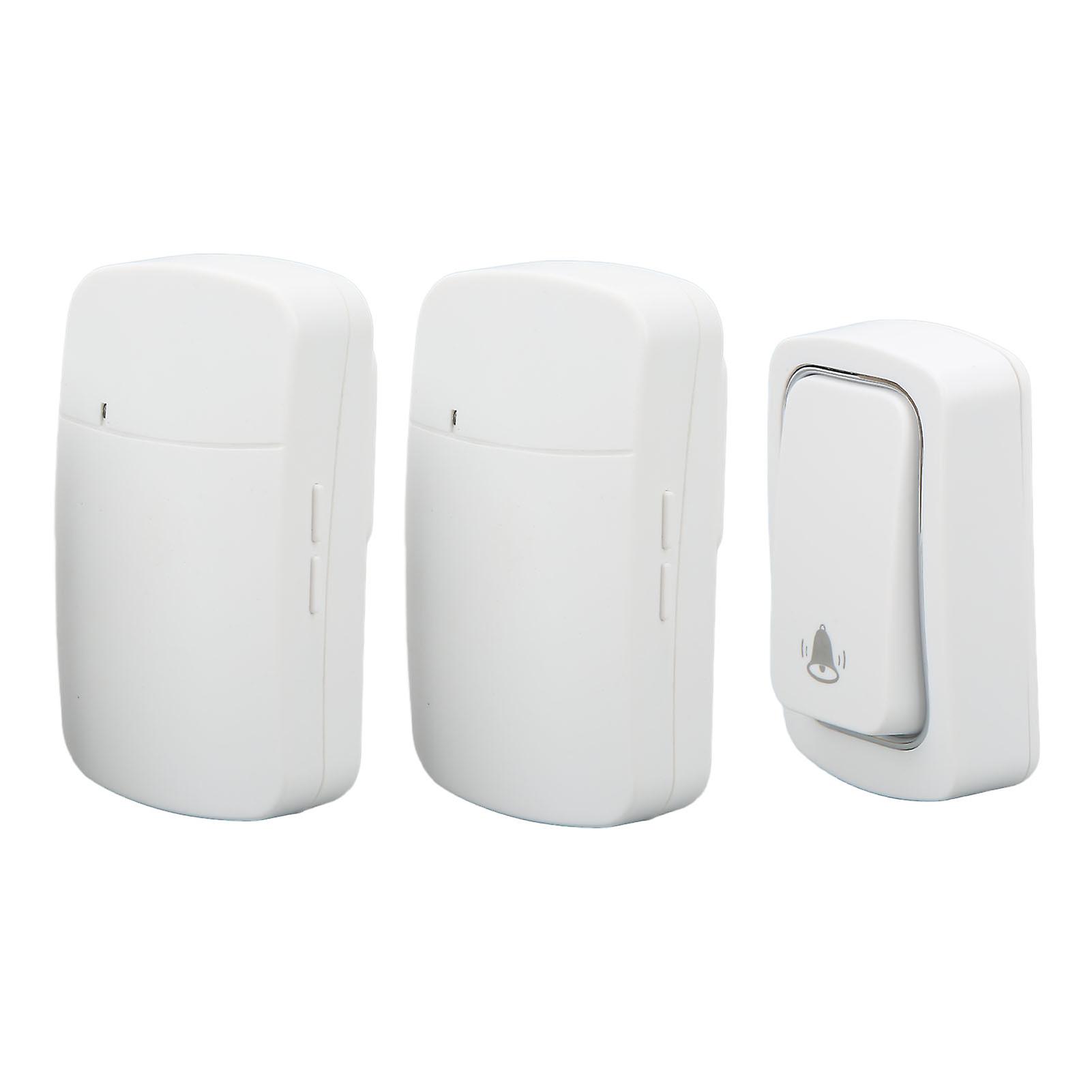 Wireless Doorbell Set Battery Free Self Powered Door Bell 2 Receivers Waterproof Wireless Doorbell AC