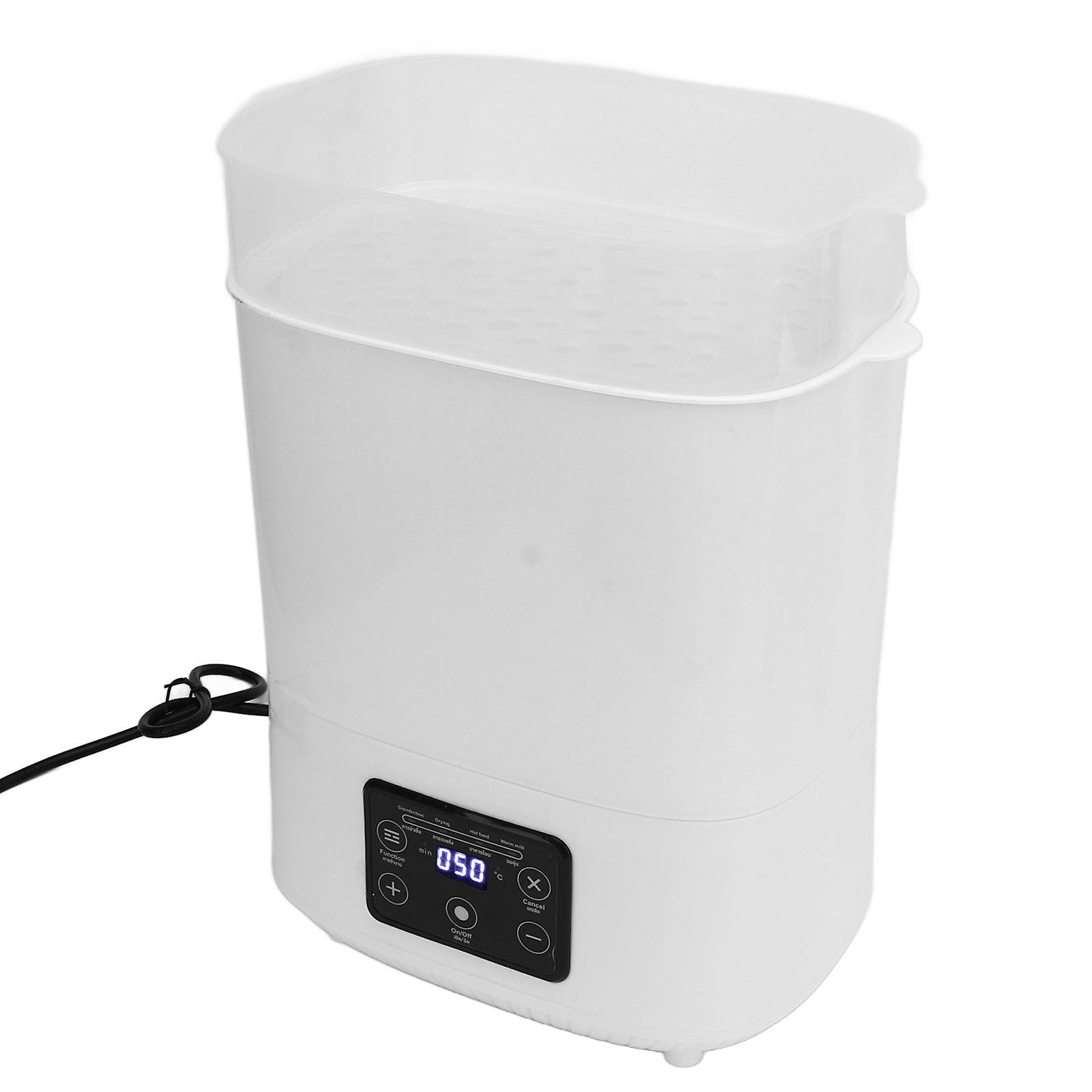 2 in 1 Milk Bottle Cleaner Double Layers Constant Temperature Baby Milk Warmer White