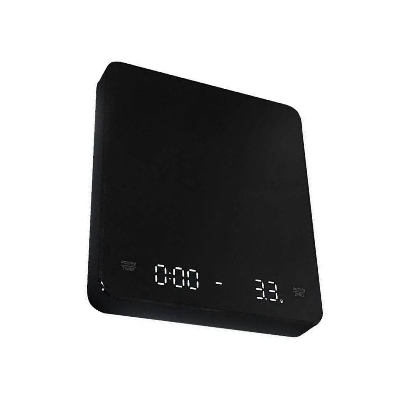 Digital Scale LCD Display Timing Function High Temperature Resistant Electronic Food Steelyard Black 