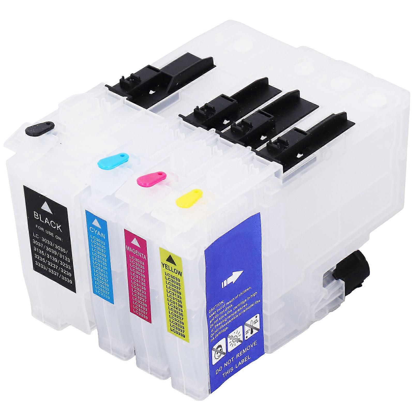 Rankomu Ink Cartridge Replacement for LC3033 LC3035 LC3037, 4 Colors Black Blue Red Yellow Large Capacity Printer Inkjet Cartridge Replacement